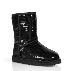 Black Sequin Ugg Boots